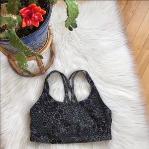 Lululemon floral sports bra